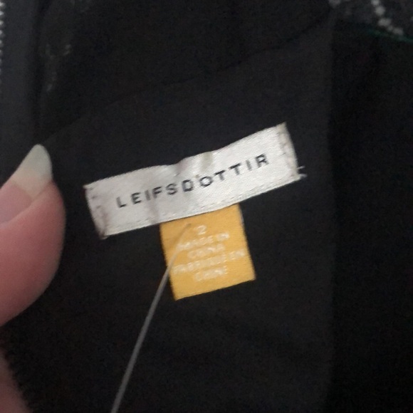 ⭕️ PRICE FIRM Anthropologie Leifs Dottir Size 2 Green and Blue Floral Lace Dress - Picture 6 of 8